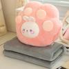 Almohada de Pata de Gato de Dibujos Animados, Calentador de Manos, Cojín Multifuncional, Cojín para Asiento, Oficina Dormitorio, Regalo Lindo y Adorable para Niñas