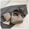 Producto Nuevo Coreano Bolsa Cesta de Verduras Nuevo Estilo Normcore Retro Bolso Cubo para Viajero Bolso Bandolera de Nicho Ins para Mujer