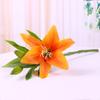 Simulação de impressão 3D Lily PU filme sentir 3 casamento sala de estar decoração decoração fotografia ornamentos atacado