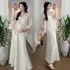 Nuevo Producto de Verano 2026: Nuevo Conjunto de Top de Maternidad Bordado Estilo Chino + Vestido de Maternidad