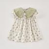 Vestido floral de manga corta para niñas Princesa Verano Infantil Falda Lel Nuevo Estilo Infantil Bebé Vestido Delgado