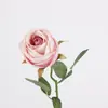 Exquisitas Rosas Simuladas de Terciopelo, Ramos de Boda, Accesorios de Fotografía para Boda Día de San Valentín Chino, Adornos de Decoración para el Hogar, Flores Falsas