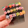 Pente de Franja Infantil Artefato para Quebrar Cabelo de Menina Cartões de Cabelo para a Parte Frontal da Cabeça Infantil 2025 Novo Acessório de Cabeça para Bebê