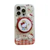 Funda para Teléfono con Soporte Magnético de Hamburguesa Kt para Apple 17Promax Adecuada para 16Pro Doble Capa 15Pro14Pro