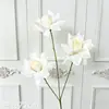 Arranjo de flores de rosa com 3 cabeças para cerimônia de casamento, decoração de corredor, flores artificiais para decoração de casamento, flores artificiais para decoração de quarto de casamento