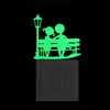 Pegatinas Luminosas para Interruptores Dibujos Animados Creativos Pegatinas de Pared Luminosas Hada Estrella Gato Hogar Habitación Infantil Pegatinas Decorativas Autoadhesivas