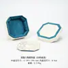 Caixa de Joias Octogonal Estilo Chinês com Tampa Dupla, Caixa para Pulseiras e Contas, Caixa de Exibição de Joias de Jade, Caixa de Brocado Colecionável Vintage