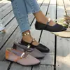 Zapatos planos casuales versátiles sin cordones de talla grande transfronterizos para mujer, nuevo estilo europeo y americano de verano, zapatos de vestir bajos de alta gama