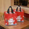 Bolsa de Empaque de Papel de Aluminio No Tejido, Bolsa Térmica Comercial para Comida Rápida para Llevar, Bolsa Tote Desechable, Bolsa para Llevar a Prueba de Aceite