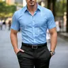 Nueva camisa de manga corta para hombre de verano, camisa a cuadros casual de negocios, moderna y a la moda, dropshipping transfronterizo