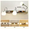 Luz frontal de espelho LED de fábrica, luminária de parede para banheiro e quarto com revestimento de ferro, luminária de parede simples estilo nórdico, luminária de parede para banheiro