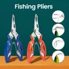 Alicates de pesca multiusos de acero inoxidable 716 tijeras para sedal pinzas para anzuelos de pesca tijeras de pesca venta al por mayor directa