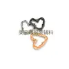 Aleación de Zinc Moda Hebilla de Conexión para el Pecho en Forma de Corazón Ropa Íntima Bikini Traje de Baño Ropa Accesorios para Equipaje Hebilla