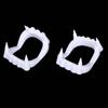 Halloween Prom Dress Up Props Plástico Branco Dentaduras Conjunto Zumbi Dentaduras Vampiro Dentes Prom Decoração