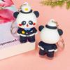 5435 # Llavero Colgante de Dibujos Animados de Panda Policía Lindo Adorno de Muñeca de Panda Premium Promocional Regalo