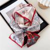 Bufanda Pequeña Larga Estrecha de Seda Fina Corea del Sur Bufanda Decorativa Otoño e Invierno Moda Cinta Combinación para Mujer Bufanda de Moda Elegante