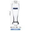 Caneca de Cerveja de Vidro Cristalino Bem Preparado KTV Bar Caneca Grande para Chopp Caneca Vencedora da Cintura Caneca de Suco Personalizada Atacado