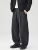 Pantalones Casuales de Estilo Antiguo de Anyang con Cuadros Oscuros para Ir al Trabajo Otoño 2026 Nuevos Pantalones para Hombre Pantalones Rectos Estilo Americano