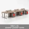 Escritorio de Oficina para Personal Estación de Trabajo para Empleados Escritorio y Silla Modernos y Simples para Estación de Trabajo Escritorio de Computadora para 1 Persona/Doble/4 Personas