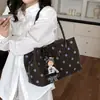 Bolsa de ombro super popular estilo coreano com bolinhas 2026 nova bolsa vintage com múltiplos compartimentos para trabalho e deslocamento