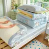 Juego de ropa de cama de tres piezas para dormitorio universitario de algodón, algodón puro, nuevo modelo 2026, sábana individual y funda de edredón, apto para todas las estaciones
