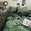Juego de Ropa de Cama de Cuatro Piezas Grado Madre y Bebé Nueva Sábana de Algodón Puro Funda Nórdica Funda de Almohada Juego de Tres Piezas para Dormitorio de Estudiante 4