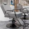 Nuevo Modelo de Silla de Peluquería Reclinable para Corte de Cabello y Afeitado, Asiento Engrosado, Giratoria y de Altura Ajustable, Acero Inoxidable, para Peluquería y Tintes
