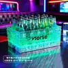 Cubo de Hielo Luminoso Bar Ktv Habitación Privada Led Engrosado Cubo de Cerveza Recargable Cubo de Champán Creativo Cubo de Hielo de Diamante
