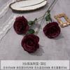 Ramo Artificial de Flor Falsa Búlgara de 3 Cabezas Flor Hecha a Mano Flor para Boda Flor de Seda Artificial Arreglo de Decoración para Boda