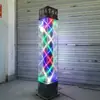 Luz Rotativa de Barbearia de Chão à Prova d'Água para Exterior Sinalizador Colorido de Vidro para Salão de Beleza Caixote de Luz para Salão de Beleza Pode Ser Aprovado pela Metabo