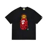 Camiseta BAPE Verão Camuflada Unissex Manga Curta Gola Redonda Estilo Japonês Tendência