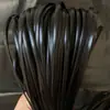 Material de tejido de ratán plano de 5 mm de ratán sintético línea de ratán de PE bolsa de tejido de ratán sintético sello de ratán de plástico hecho a mano DIY