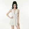 Traje de Baño para Mujer 2026 Estilo Nuevo, Gama Alta, para Chicas Ligeramente Gorditas, que Oculta el Vientre, Adelgazante, Estilo Vestido de una Pieza, Conservador, Adecuado para Aguas Termales y Vacaciones