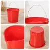 Balde Plástico Vermelho Espesso com Bico, Balde para Mistura de Remédios Domésticos, Balde de Limpeza com Logotipo Personalizável, Atacado de Suprimentos Agrícolas