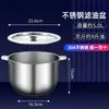 6 Latas de Manteca de Acero Inoxidable para el Hogar con Tapa Lata de Condimentos Tanque de Aceite de Cocina para Almacenar Manteca Cuenco de Aceite Resistente a Altas Temperaturas