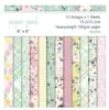 Papel de Fondo para Diario Material Papel 6 pulgadas Álbum de Fotos DIY Papel de Fondo Unilateral -12 Diseños*1 Hoja/Set Tarjetas Venta Caliente Transfronteriza