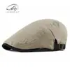 Primavera y Verano Delgado Británico Simple Ligero Gorra tipo Boina Hombres Coreana Casual Gorra Mujeres Adelante de Moda