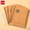 Deli LA560 Viento de Departamento Serie 2 Cuaderno Espiral A5 Cuaderno de Oficina Cuaderno Engrosado
