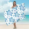 Toalha de Praia Estampada Transfronteiriça, Xale de Praia de Microfibra para Adultos, Toalha de Banho Absorvente de Água de Secagem Rápida, Toalha para Esportes Aquáticos