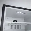 Refrigerador Mini con Puerta de Vidrio de 50L Hotel Silencioso Habitación Pequeña Mini Barra de Hielo Refrigerador Doméstico Pequeño