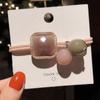 Cuerda para el cabello con cabeza de cristal ahuecada estilo coreano para mujer, celebridad de internet ins, cuerda para el cabello estilo coreano Dongdaemun, accesorio para la cabeza, banda para el cabello, goma elástica