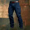 Talla Extra 100% Europeo y Americano Transfronterizo Amazon Tácticos Multibolsillos Exteriores para Hombre Pantalones Cargo Moda Casual Pantalones Largos