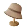 Moda Primavera y Verano Versátil Calado Malla Exterior Casual Sombrero para Mujer Sombrero de Sol para Mujer Sombrero de Pescador Sombrero Cubeta Sombrero de Playa