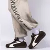 Tênis de Treino Alemão Unissex com Biqueira Larga, Sapatos Retro Versáteis e Modernos, Tênis Casuais da Moda, Sola Macia, Antiderrapante, Respirável, Calçado Feminino