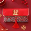 Sobre rojo de tela Año Nuevo boda inauguración de casa cambio diez mil yuanes bolsa de sobre rojo creativa boda cumpleaños cumpleaños luna llena ganancia está sellado