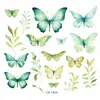 Pegatinas de Tatuaje de Mariposas de Colores al por Mayor Impermeables y de Larga Duración Pegatinas Combinadas de Mariposas Acuarela Soñadoras para Pecho, Cintura y Brazos