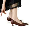 Zapatos de tacón de aguja con punta estilo coreano para mujer, colección verano 2026, elegantes y sofisticados, cómodos para los pies, tacones altos profesionales de corte bajo con estilo