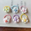 Nuevas Gomas para el Cabello Dulces Florales Estilo Coreano Set de Tela para Niños, Pinzas para el Fleco Lateral, Bandas Elásticas para el Cabello de Bebé para Niñas