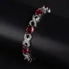 Pulsera de Moda Transfronteriza con Forma de Huevo Estilo Coreano Tendencia con Circonita AAA de Alta Gama, Disponible en Múltiples Colores, Elegante Joyería para Mujer