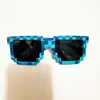 Nuevas Gafas Mosaico 2020 Gafas de Sol Bidimensionales Minecraft a la Moda Cuadros Personalizados Gafas de Sol de Píxeles